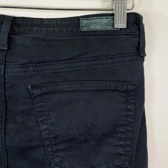 AG Adriano Goldschmied The Stevie Cuff Ankle  Straight Petite Dark Wash Jeans - Picture 11 of 13